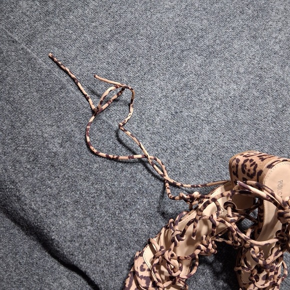 Public Desire Freya Strappy Sandals Animal Print Size  5‎ - Picture 3 of 10